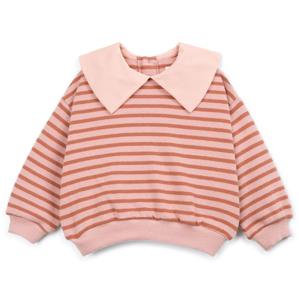 Play Up - striped sweater with collar - tapestry stripe