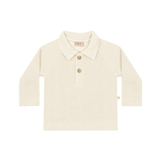 UAUA - polo longsleeves - perla
