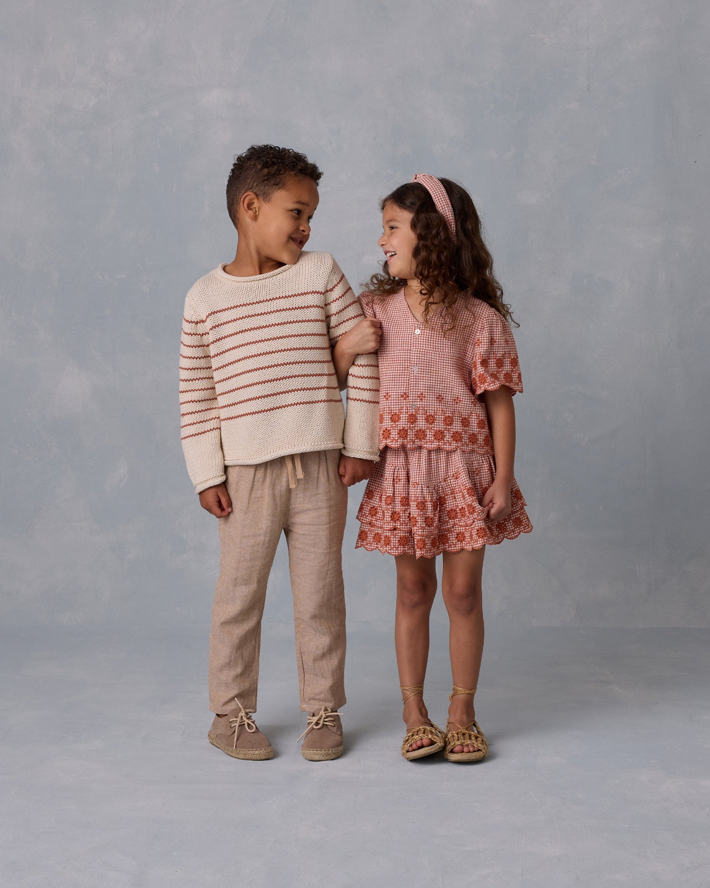 Rylee + Cru - tiered mini skirt - poppy gingham