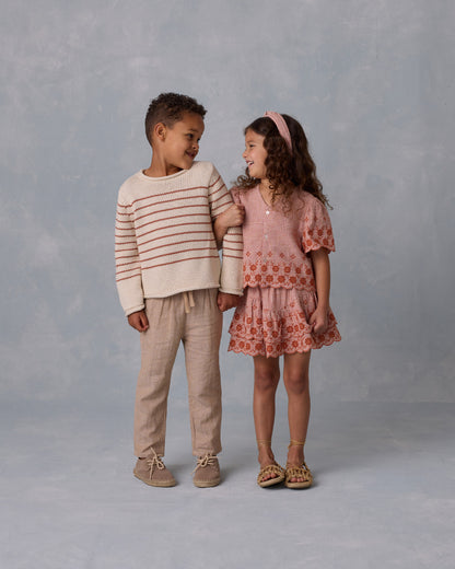 Rylee + Cru - tiered mini skirt - poppy gingham
