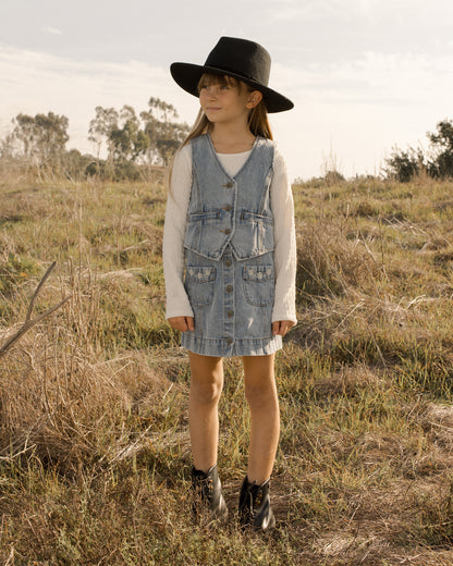 Denim skirt Denver ~ light washed blue