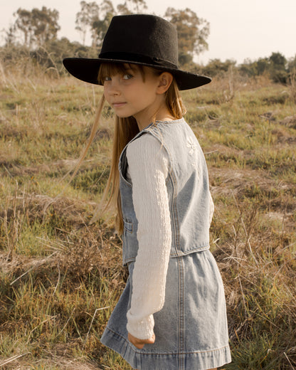 Denim skirt Denver ~ light washed blue