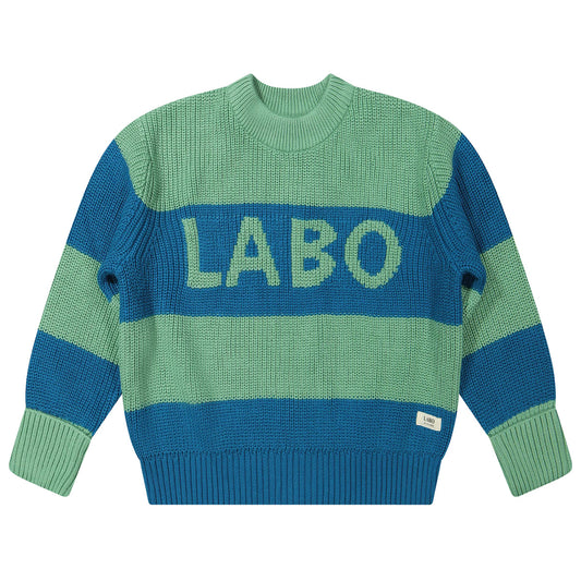 Labo - knitted sweater Rhone - blue stripe