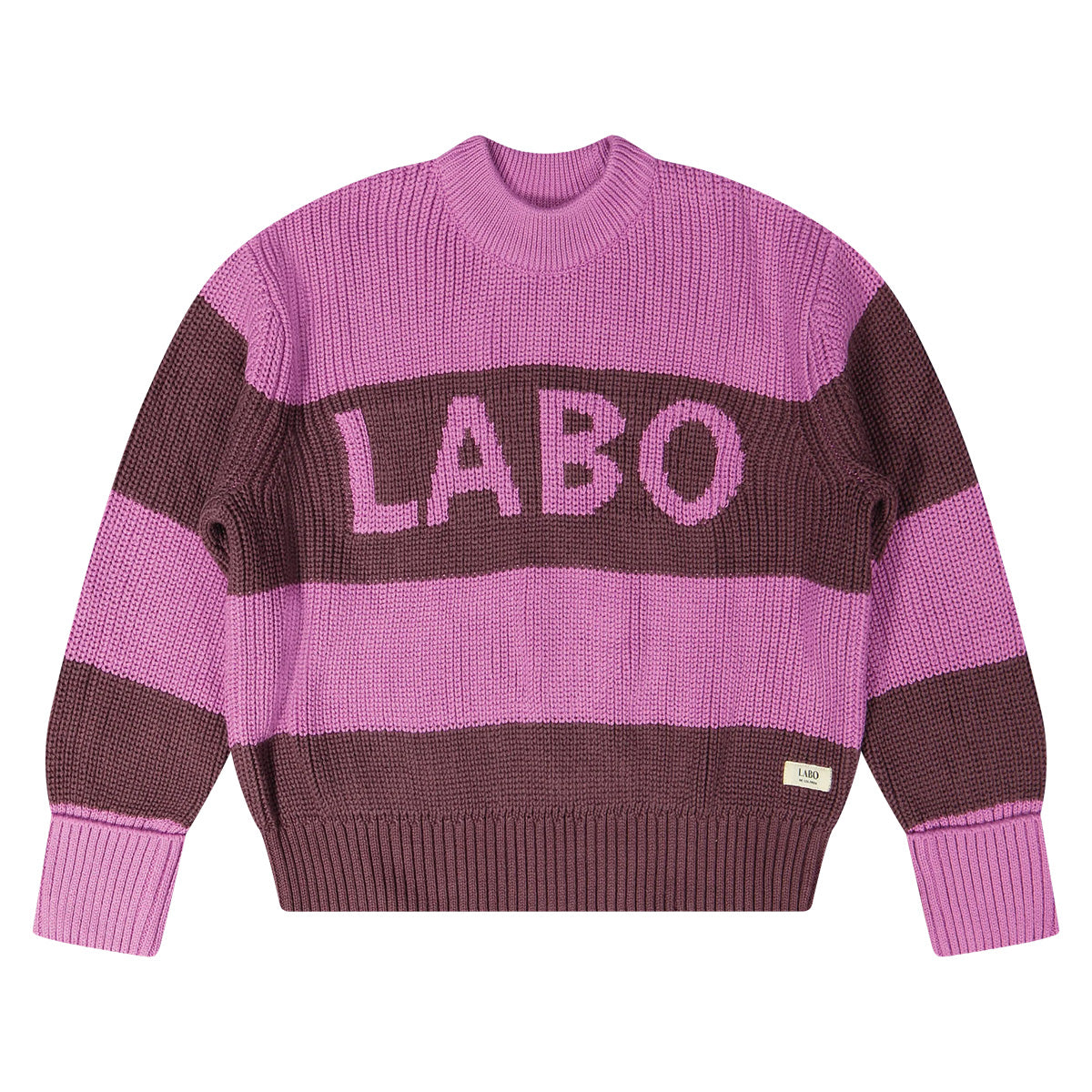 Labo - knitted sweater Rhone - pink stripe