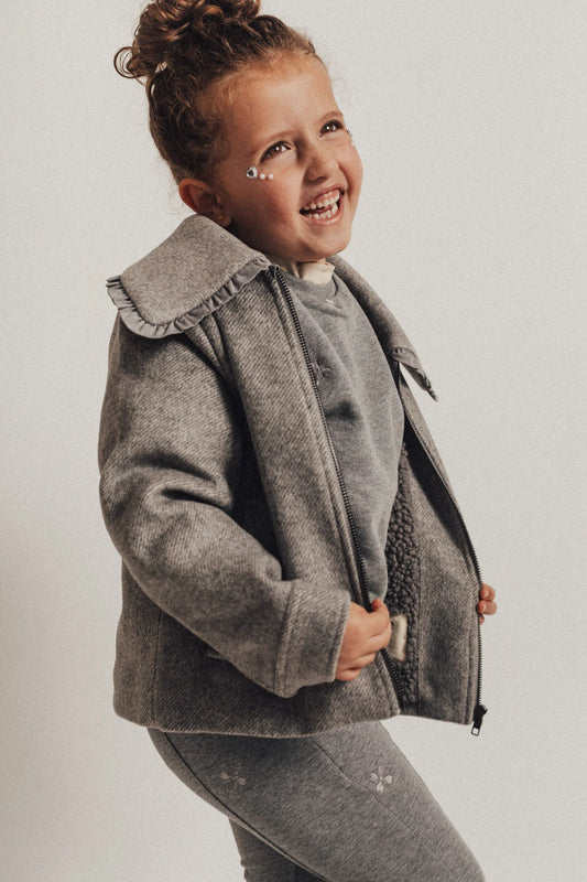 Baje Studio - winter jacket Rose - grey dark