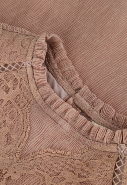 Baje Studio - crincle woven blouse Lou - rose amber