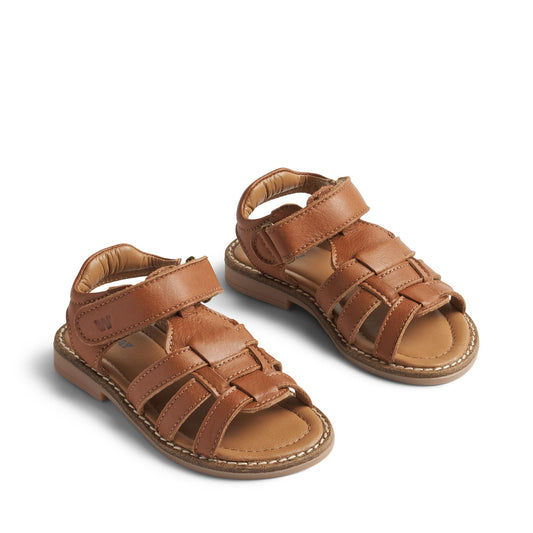 Wheat - sandal Stela - cognac leather