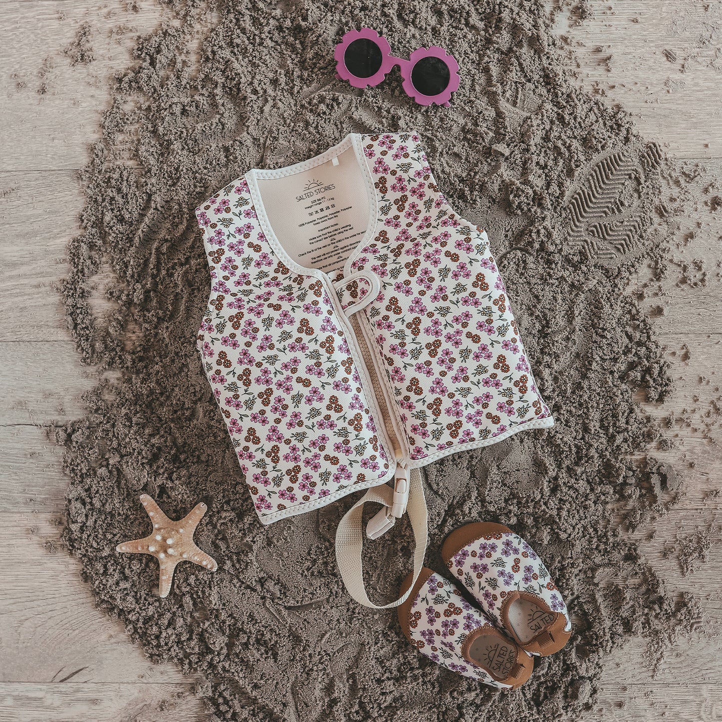 Salted Stories - floating vest Sparkly Flower