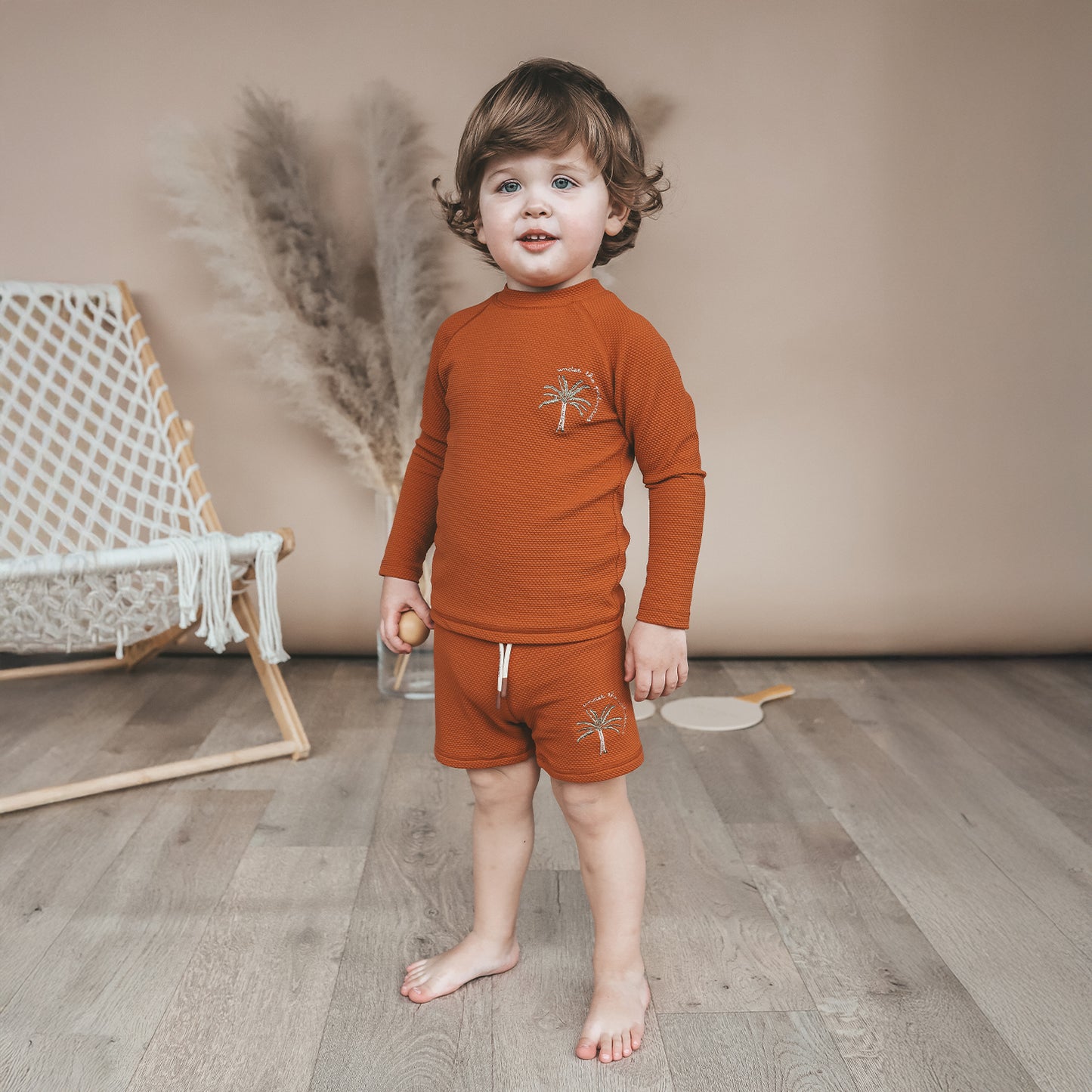 Salted Stories - swim longsleeve - bombay brown