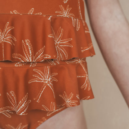 Salted Stories - swimsuit Palms - bombay brown