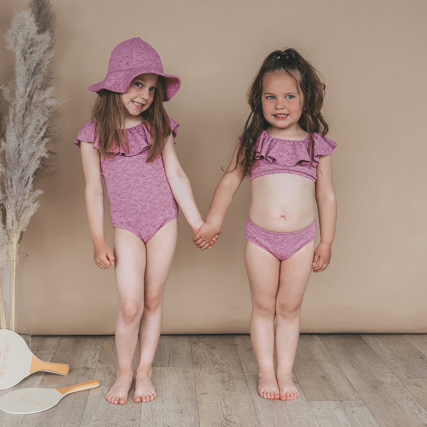 Salted Stories - broderie bikini - dusky orchid