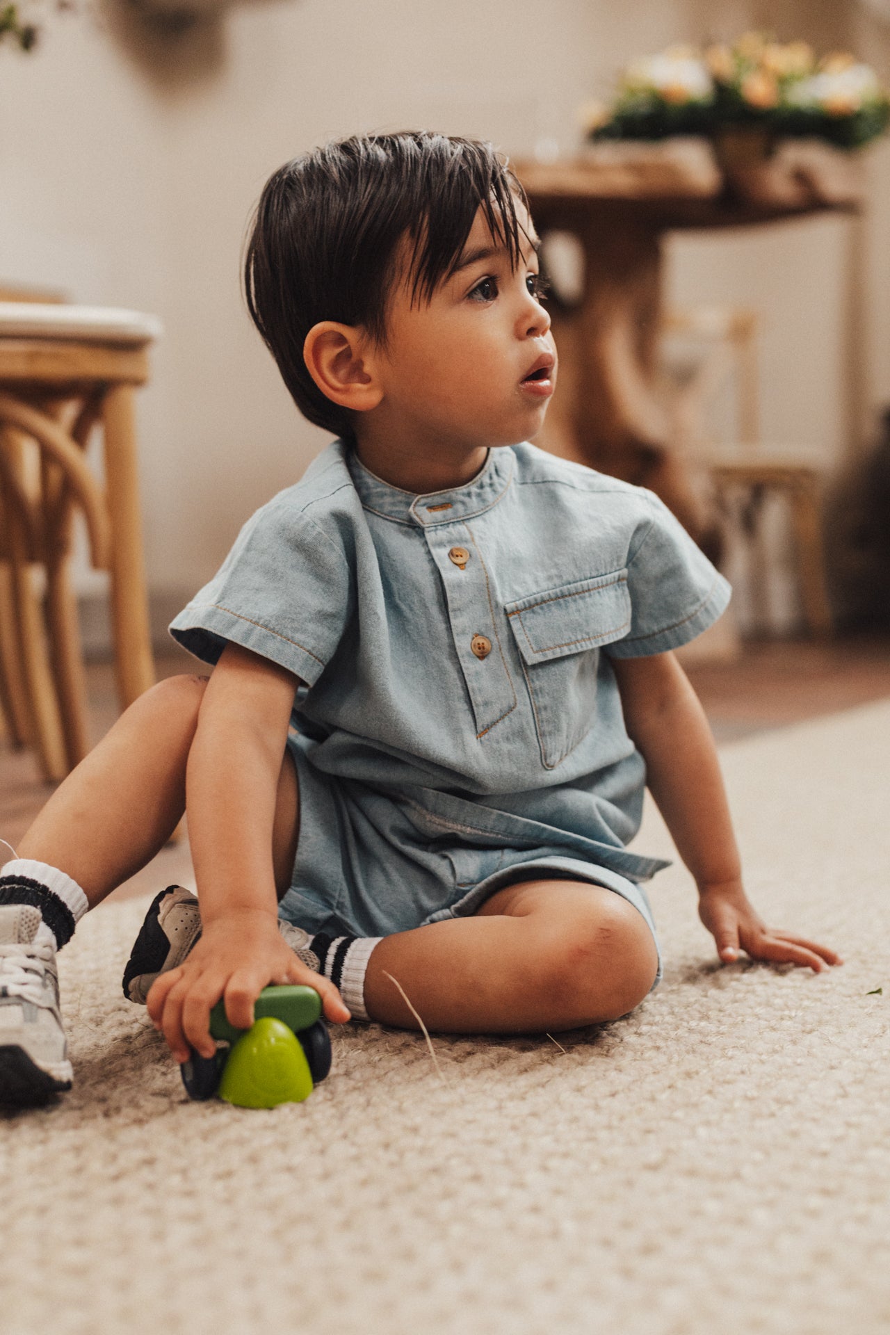 Baje Studio - denim blouse Maas - blue light