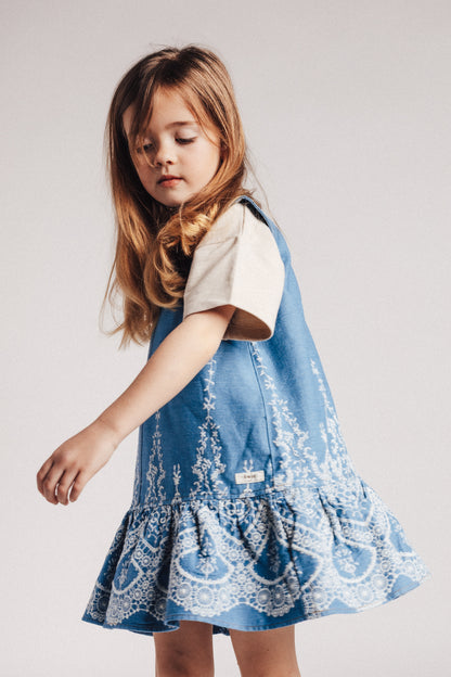 Baje Studio - dress Saartje - denim blue