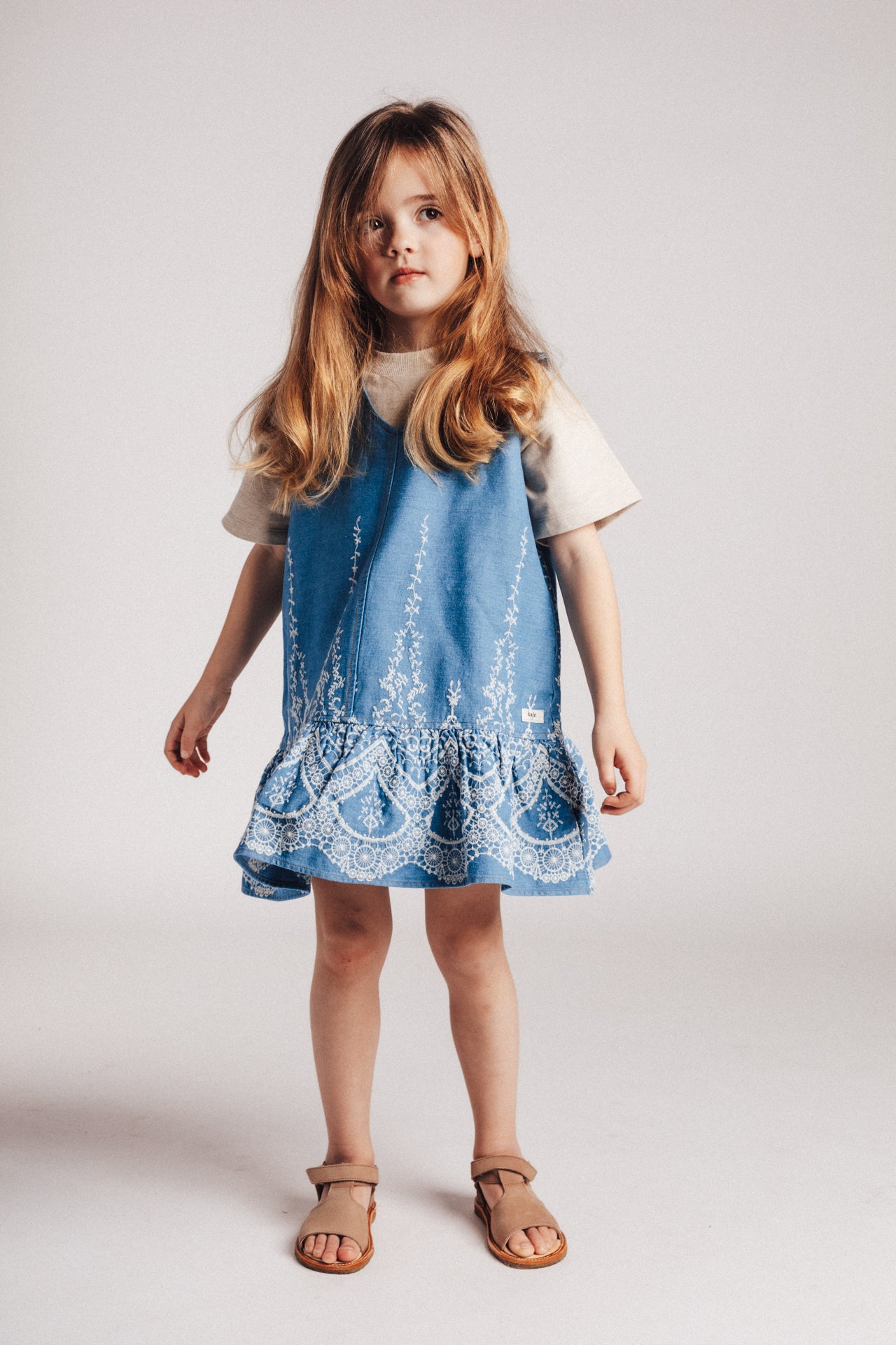 Baje Studio - dress Saartje - denim blue