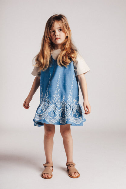 Baje Studio - dress Saartje - denim blue