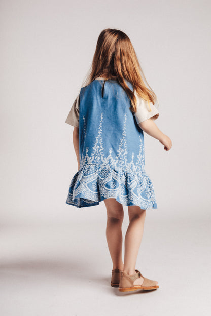 Baje Studio - dress Saartje - denim blue