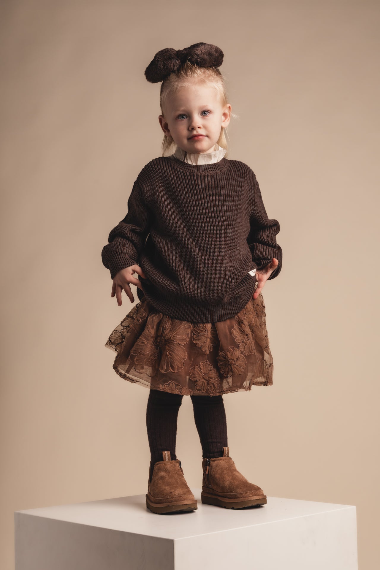 Baje Studio - skirt Salli - brown copper