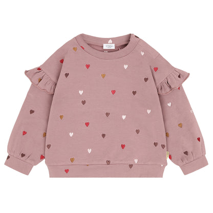 Hust & Claire - sweater heartbeat Sicillia - heather
