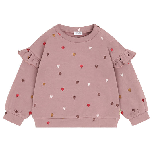 Hust & Claire - sweater heartbeat Sicillia - heather