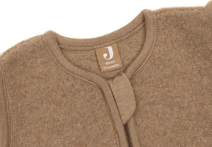Jollein - merino wool felted sleeping bag - dark hazel