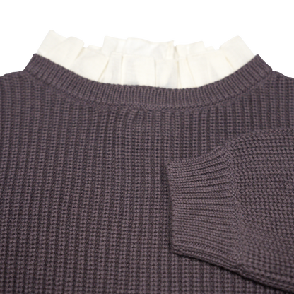 Knitted sweater Soho ~ purple vintage