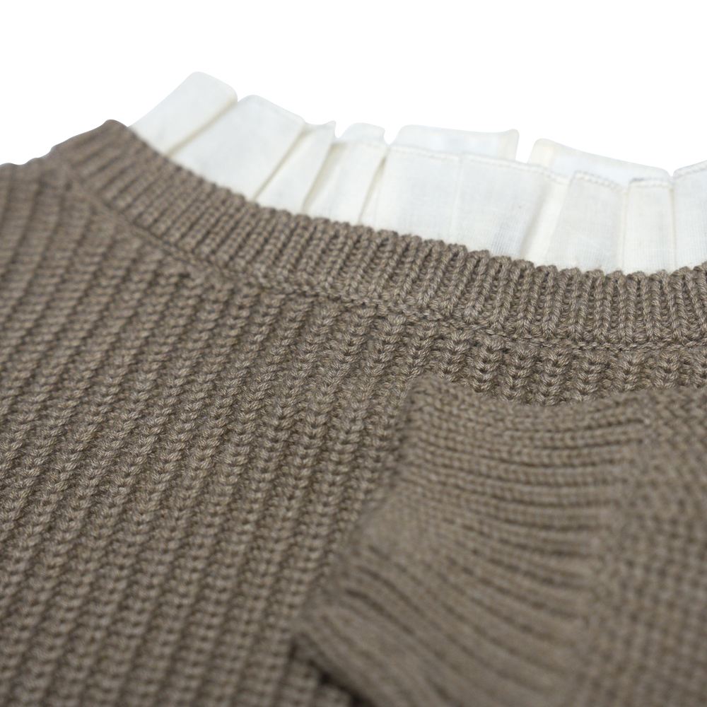 Knitted sweater Soho ~ taupe