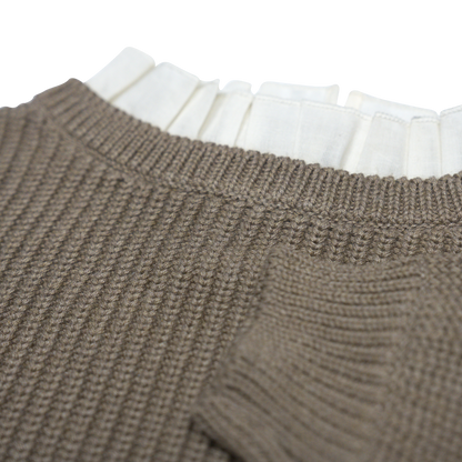 Knitted sweater Soho ~ taupe