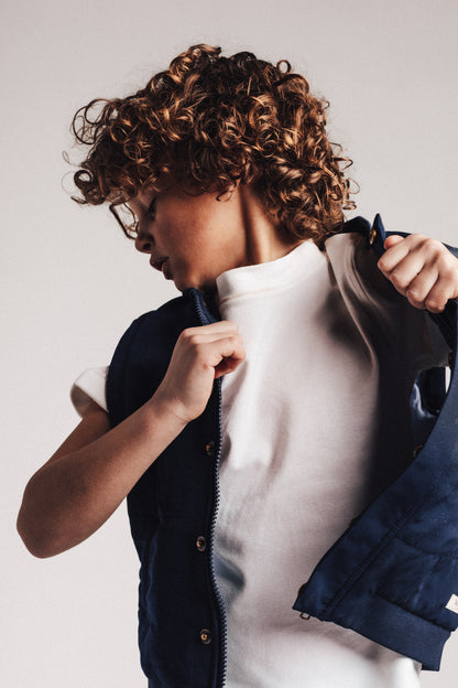 Baje Studio - T-shirt Moss - white cloud