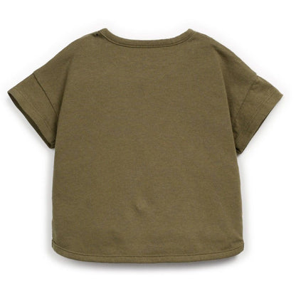 Play Up - T-shirt with chest pocket - green
