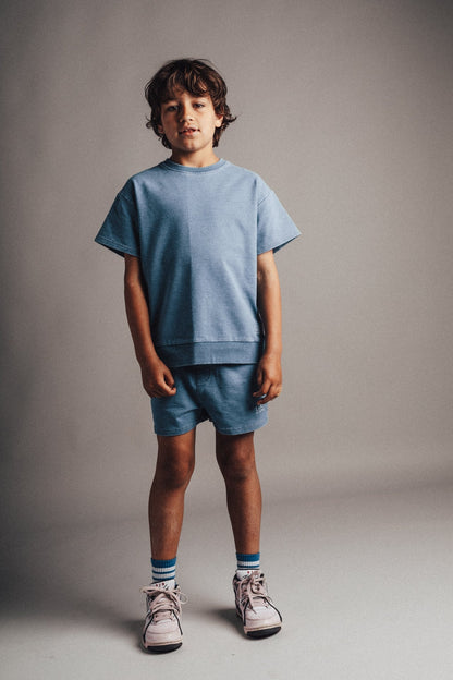 Labo - denim sweat shirt Lion - blue light