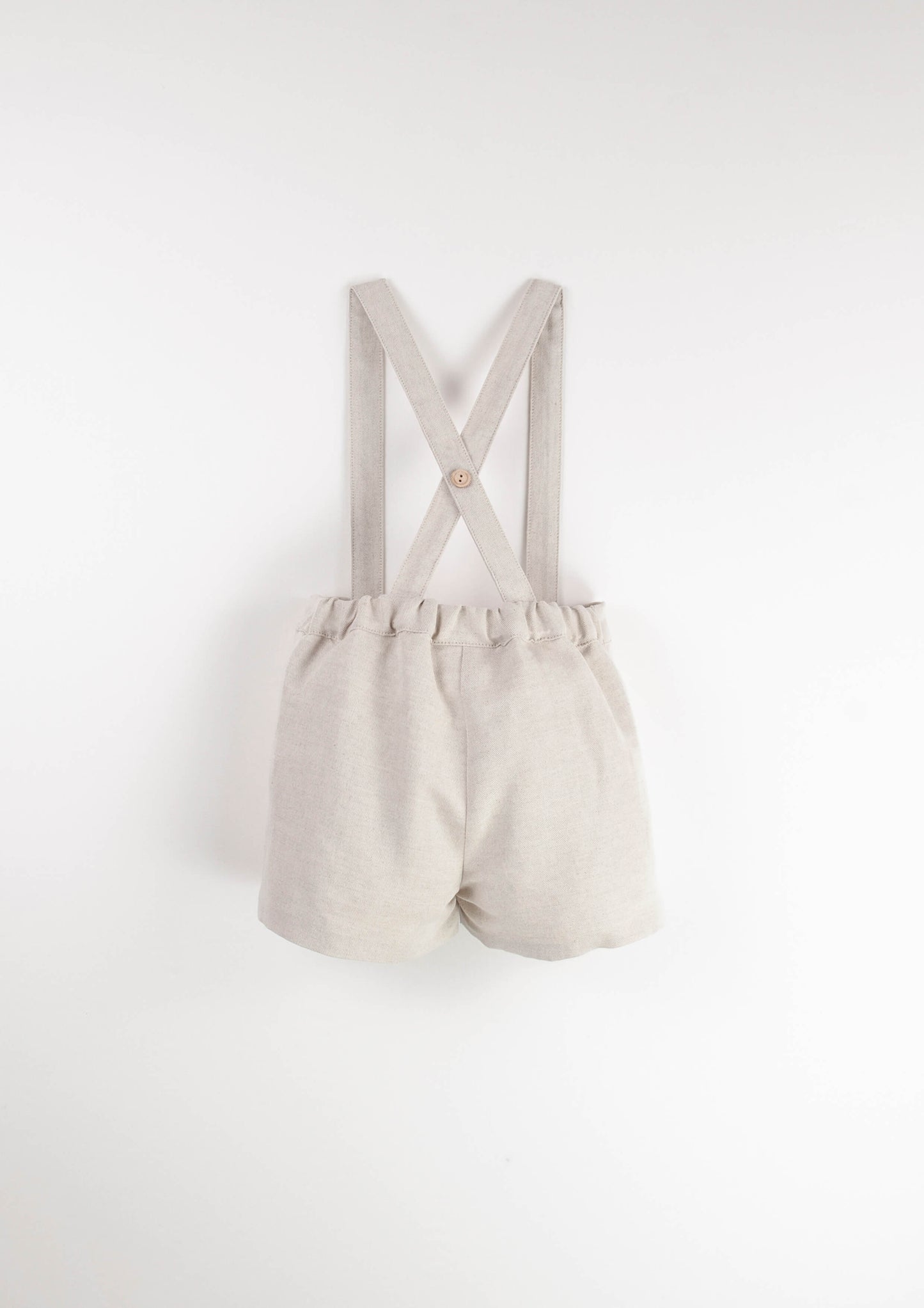 Dungarees with straps ~ sand