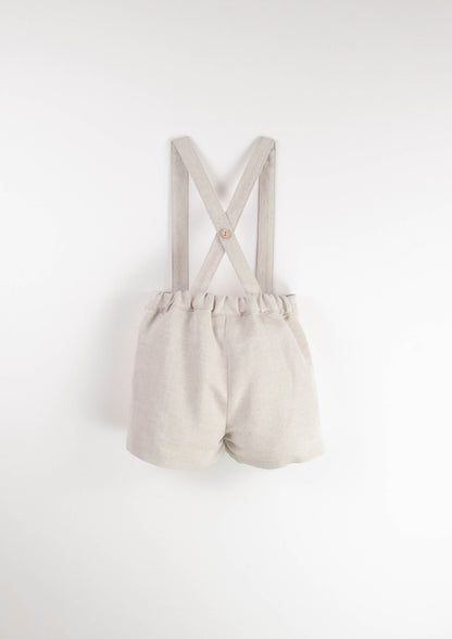 Dungarees with straps ~ sand