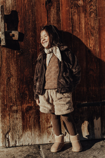 Baje Studio - sweater Veza - copper brown