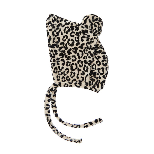 Velvet bonnet ~ animal print