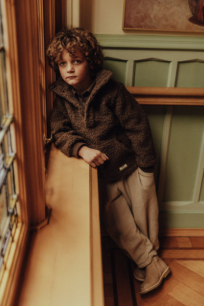 Baje Studio - teddy sweater Yagger - brown choco