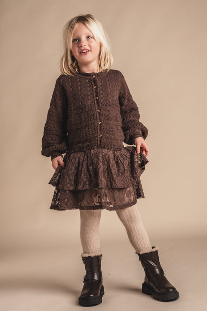 PREORDER - Baje Studio - dress Yole - brown choco