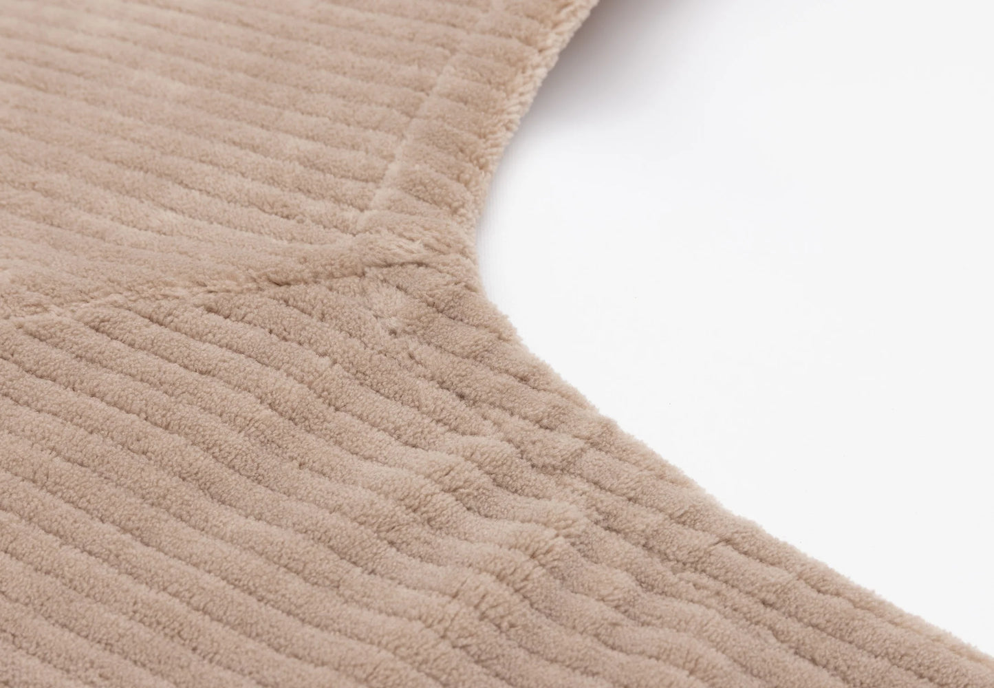 Jollein - aankleedkussenhoes cloudy rib 50x70cm - milky coffee