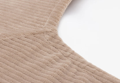 Jollein - aankleedkussenhoes cloudy rib 50x70cm - milky coffee