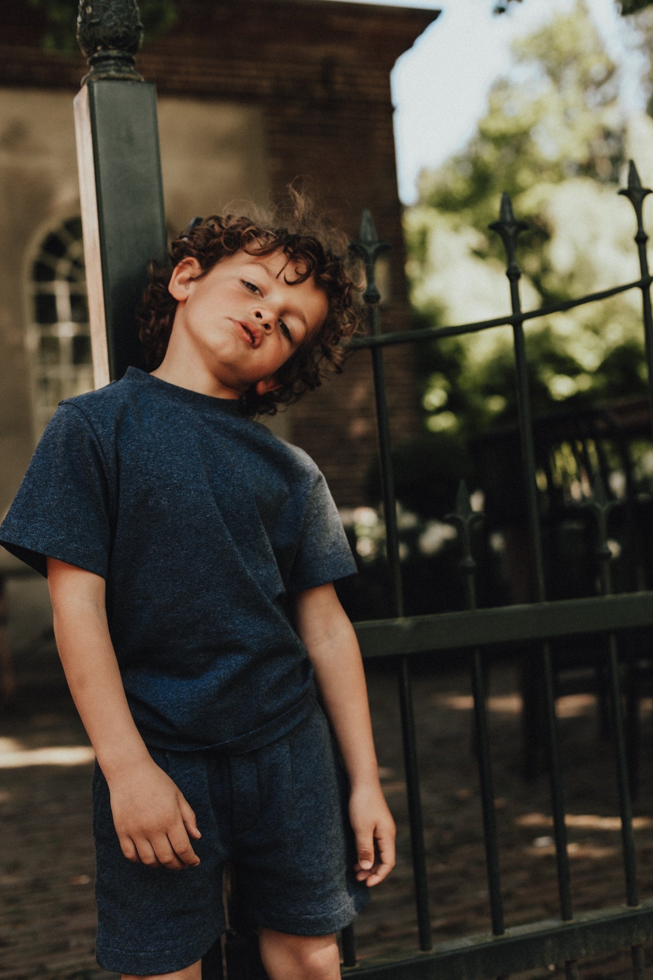 Baje Studio - shortsleeve Adrian - blue dark