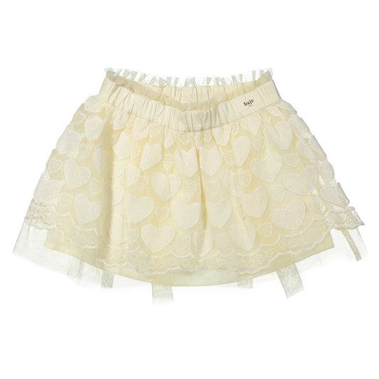 Heart tule skirt Alvide - crème oat