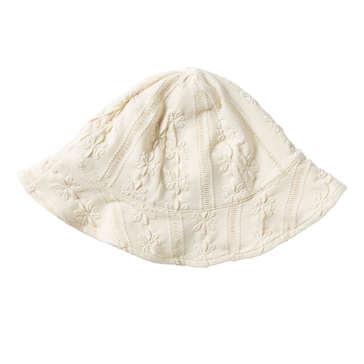 Salted Stories - sun hat Anglaise - shortbread white