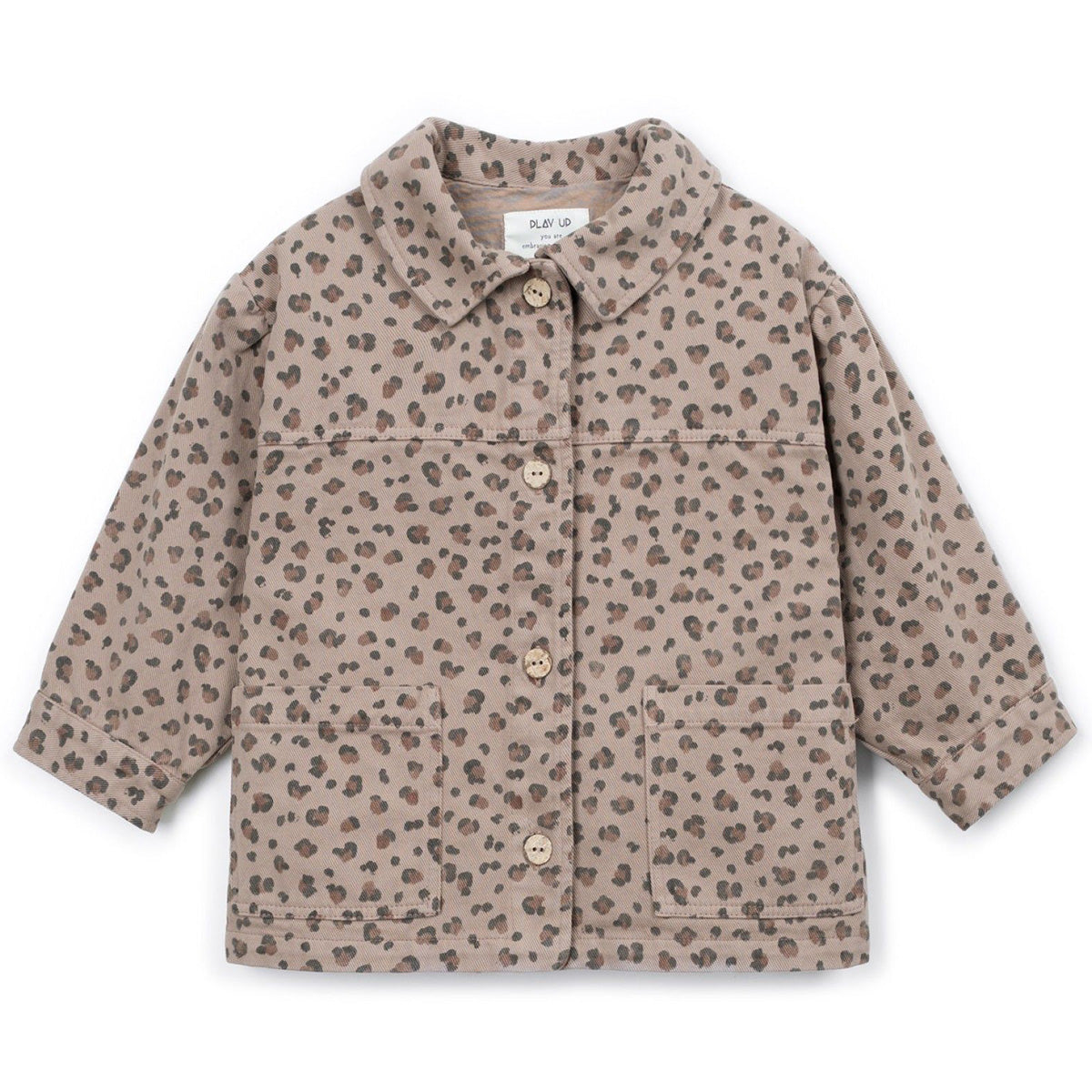 Play Up - twill overshirt - animal print