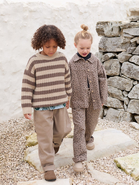 Play Up - twill pants wide fit - animal print