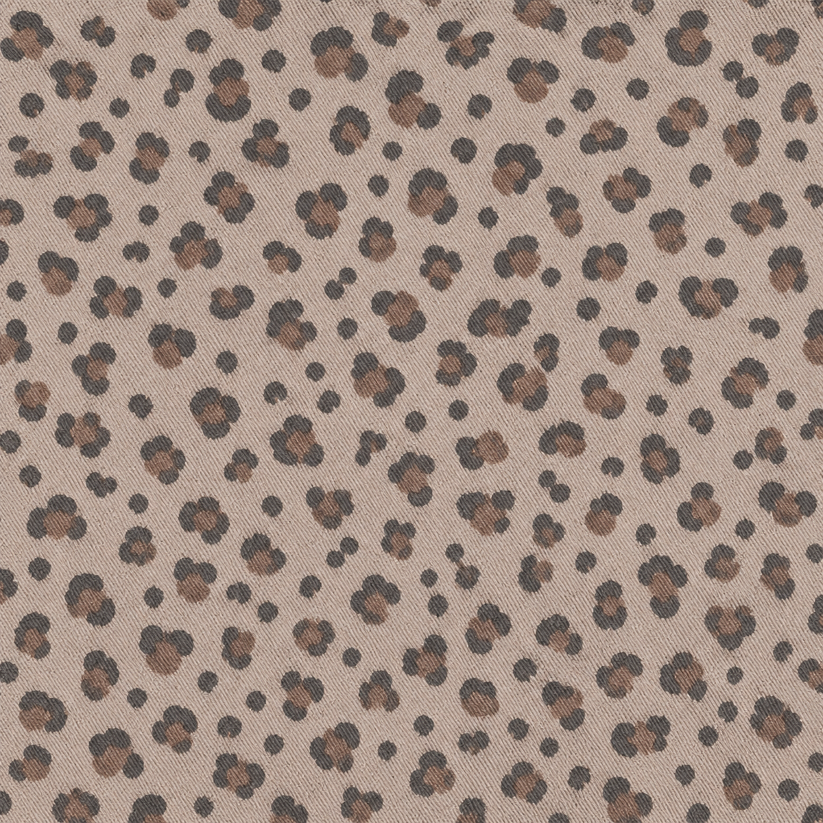 Play Up - printed twill trousers - animal print brown