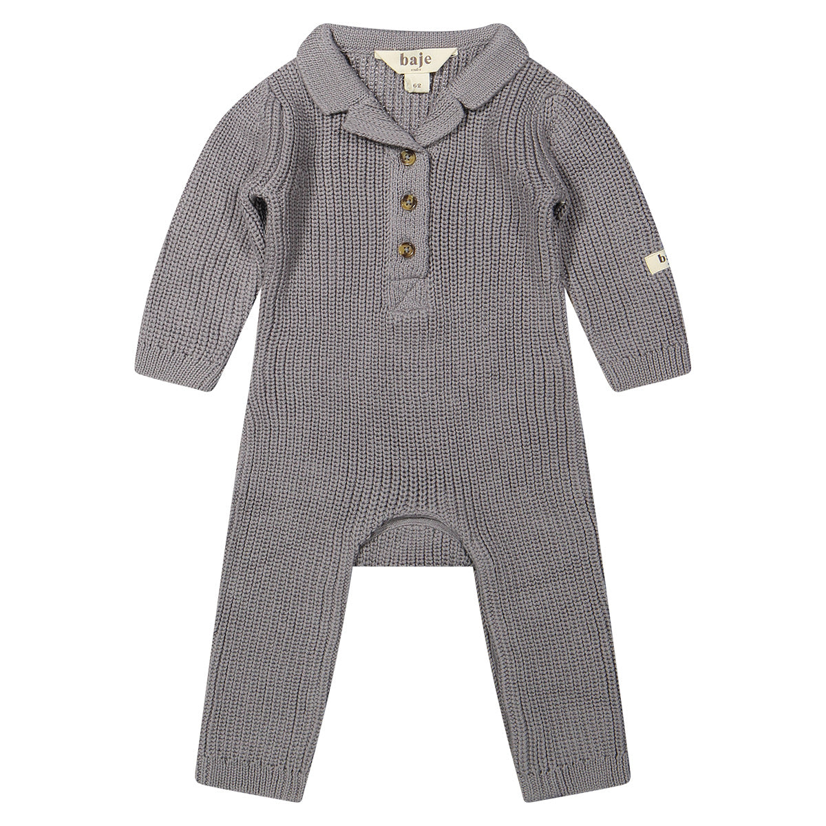 COMING SOON' Baje Studio - knitted jumpsuit Arbon - grey steel