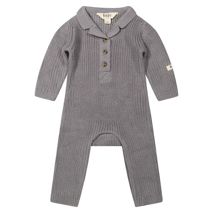 COMING SOON' Baje Studio - knitted jumpsuit Arbon - grey steel