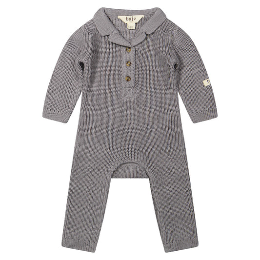 COMING SOON' Baje Studio - knitted jumpsuit Arbon - grey steel