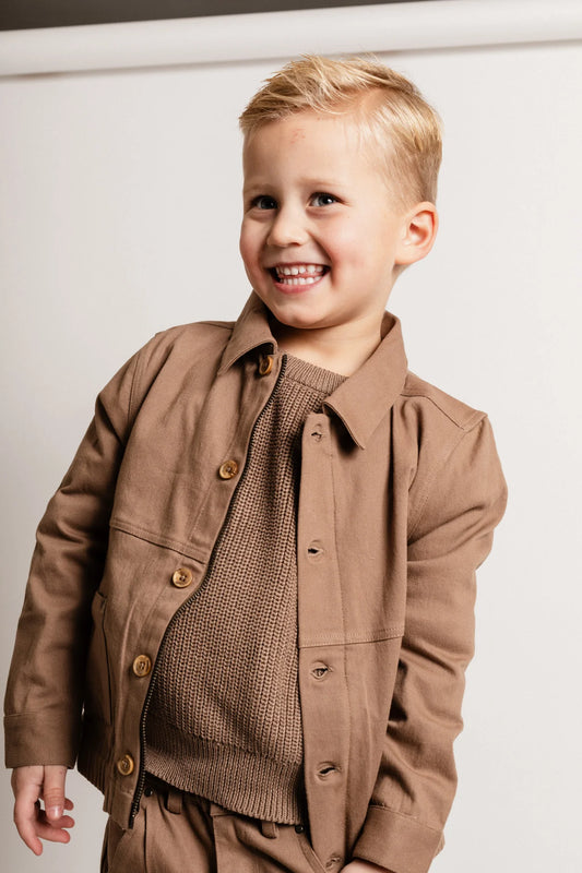 Baje Studio - cargo jacket Aubin - brown cacao