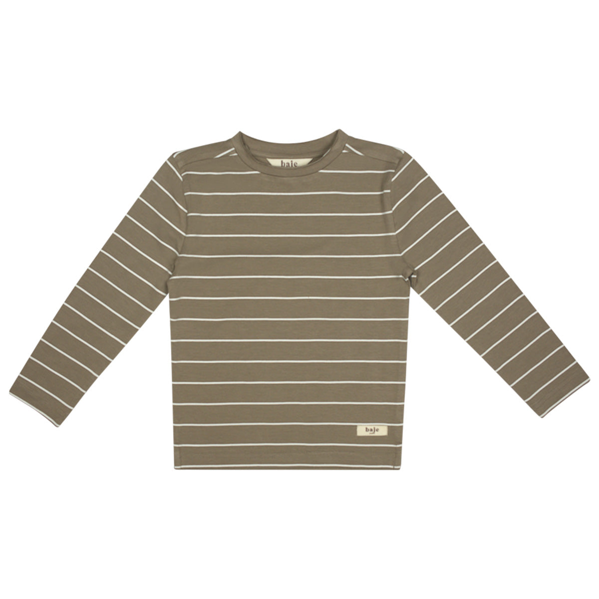 Striped longsleeve Ayot ~ taupe