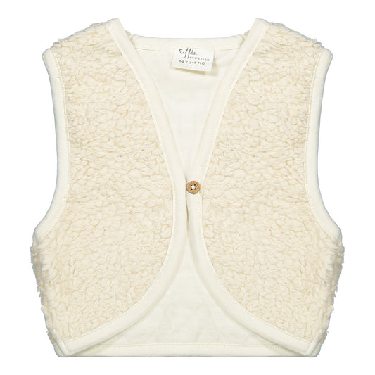 Teddy gilet Babou ~ offwhite